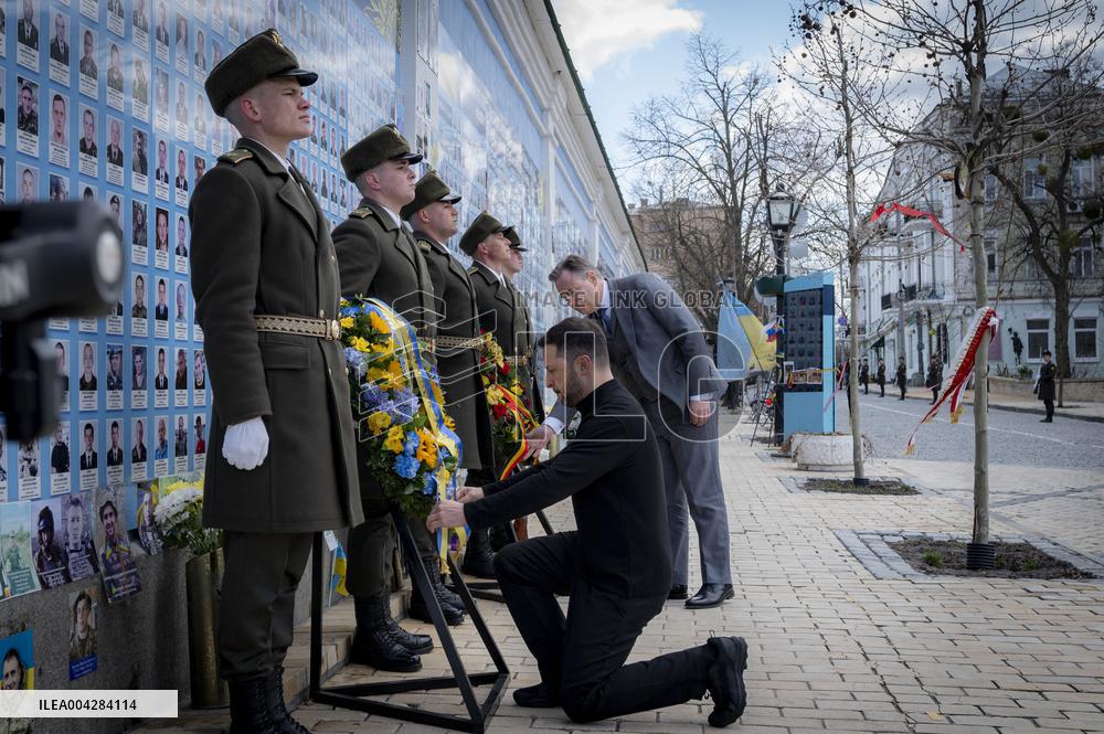 Meeting Between the President of Ukraine and the Prime Minister of Belgium in Kyiv