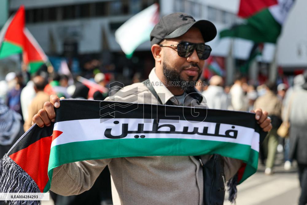 Pro-Palestine Rally In Rabat