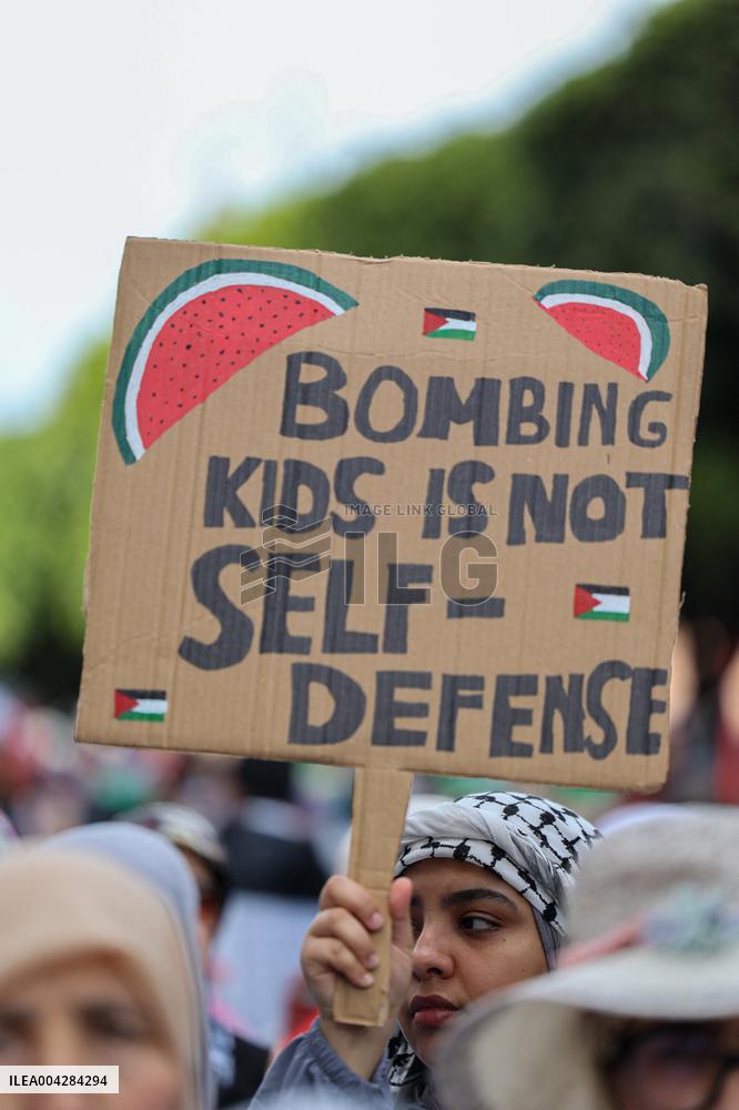 Pro-Palestine Rally In Rabat