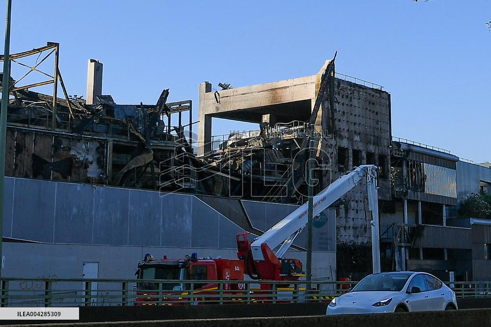 Aftermath of The Fire at The Recycling Plant - Paris