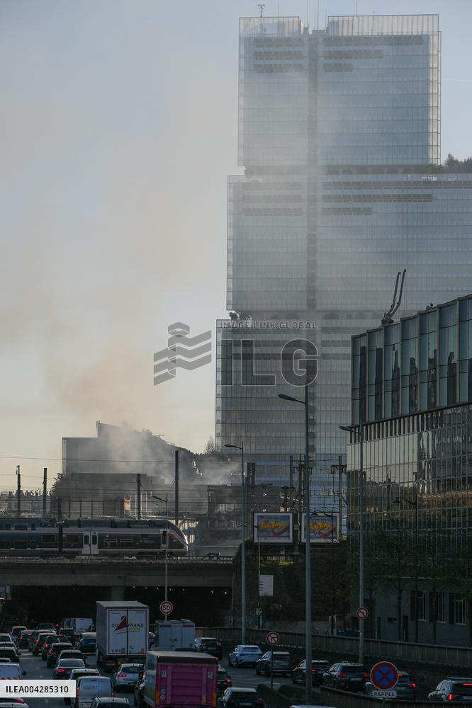 Aftermath of The Fire at The Recycling Plant - Paris
