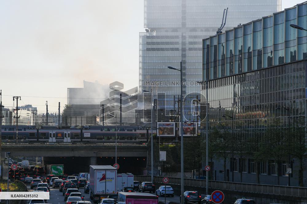 Aftermath of The Fire at The Recycling Plant - Paris