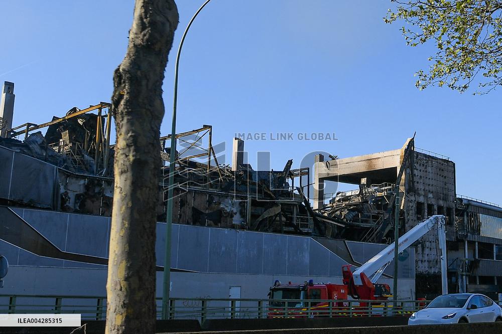 Aftermath of The Fire at The Recycling Plant - Paris
