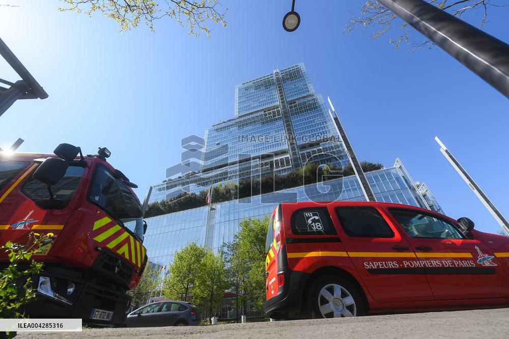 Aftermath of The Fire at The Recycling Plant - Paris