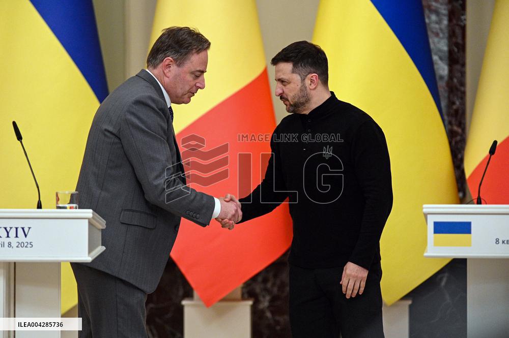 Joint news conference of Ukrainian President and Belgian Prime Minister in Kyiv