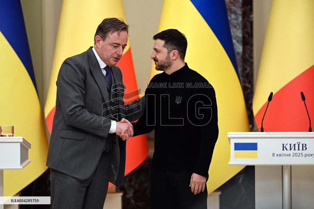 Joint news conference of Ukrainian President and Belgian Prime Minister in Kyiv