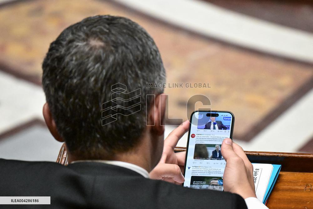 Questions to the government at the National Assembly in Paris FA