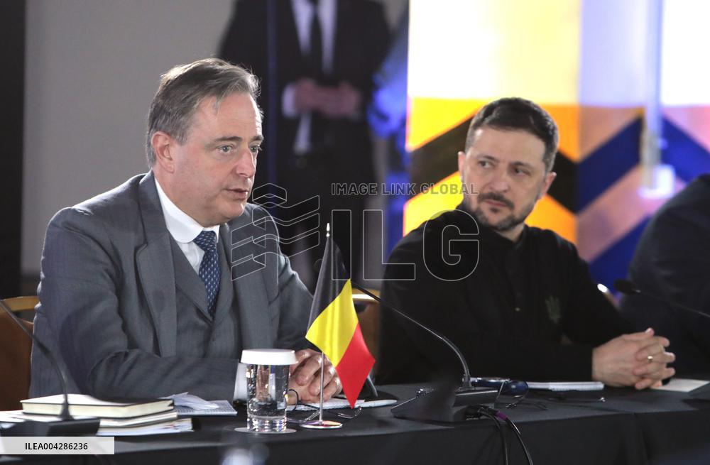 Volodymyr Zelenskyy and Bart De Wever meet representatives of Ukrainian and Belgian defence industries