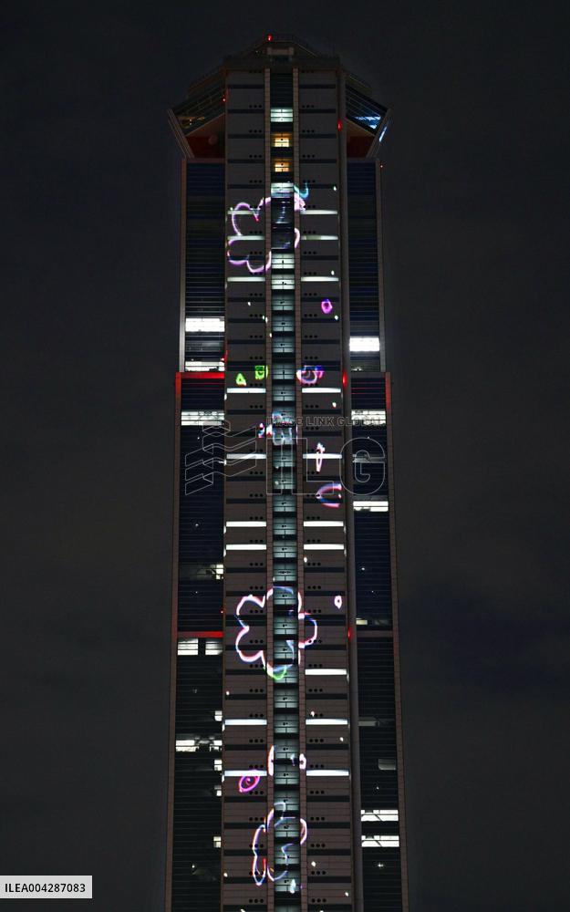 Lighting event for World Exposition in Osaka