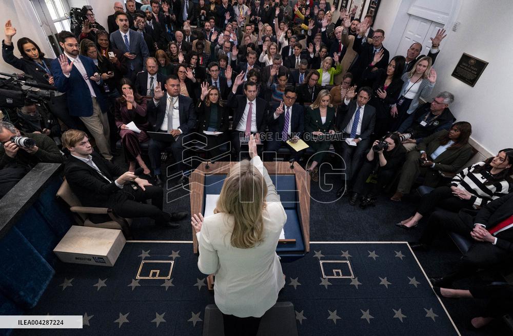 Karoline Leavitt News Conference - DC