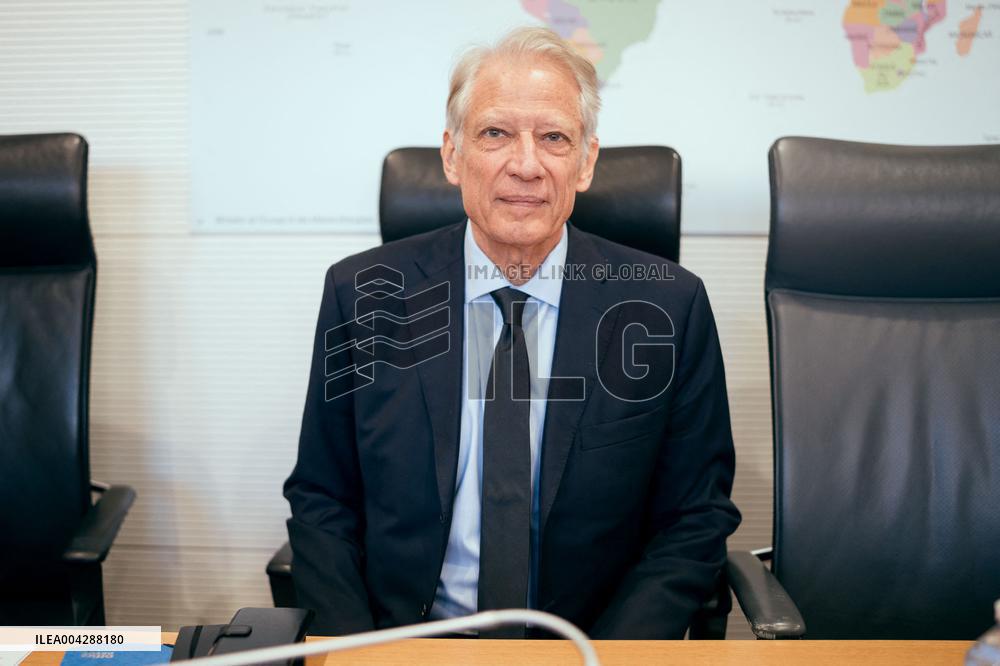 Dominique De Villepin at a foreign affairs committee - Paris AJ