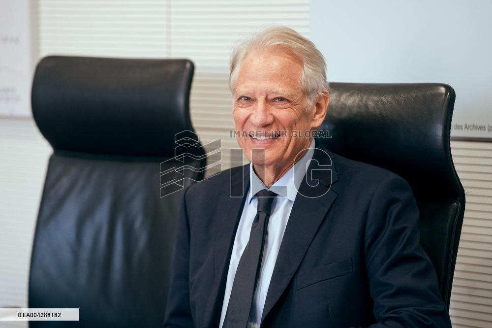 Dominique De Villepin at a foreign affairs committee - Paris AJ