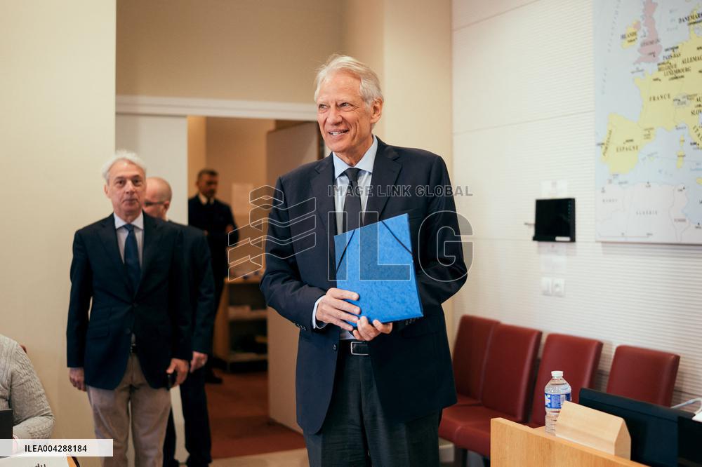 Dominique De Villepin at a foreign affairs committee - Paris AJ