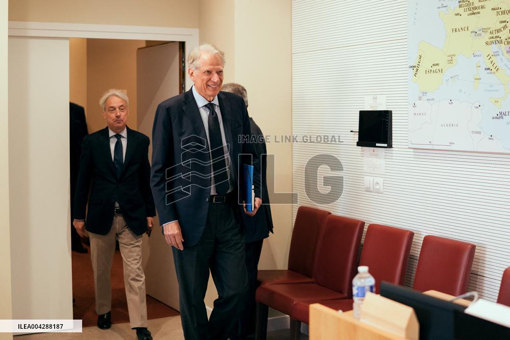 Dominique De Villepin at a foreign affairs committee - Paris AJ