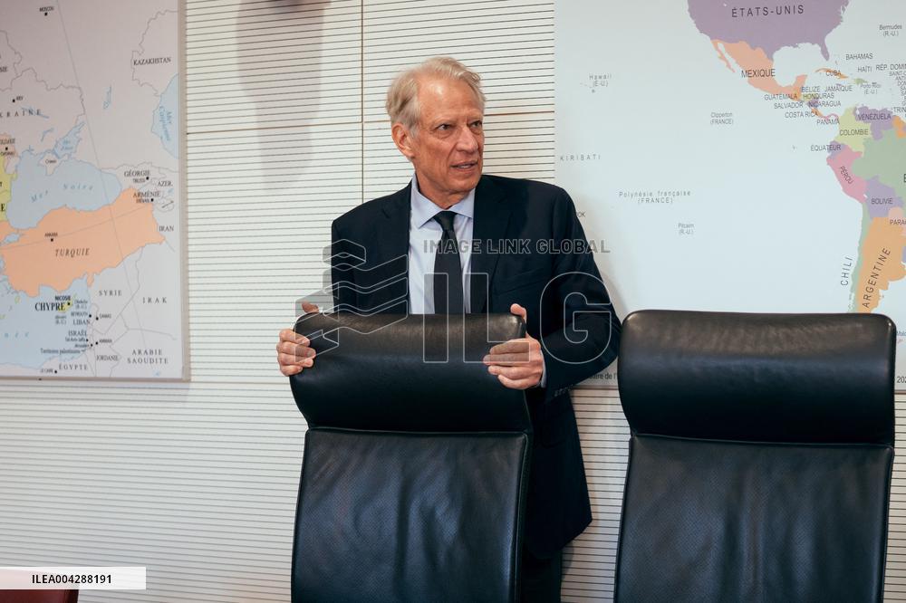 Dominique De Villepin at a foreign affairs committee - Paris AJ