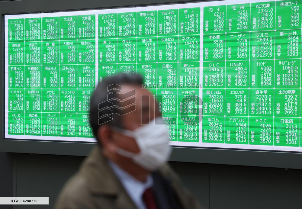 Japanese Stocks Face Plunge in Tokyo - Japan