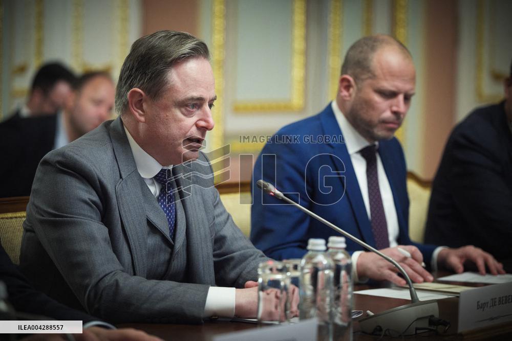 Meeting Between the President of Ukraine and the Prime Minister of Belgium in Kyiv