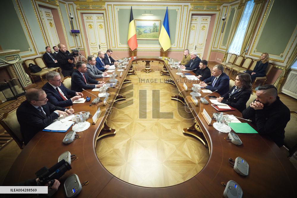 Meeting Between the President of Ukraine and the Prime Minister of Belgium in Kyiv