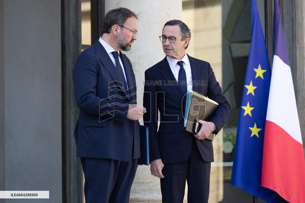 Cabinet meeting at the Elysee Palace - Paris RL