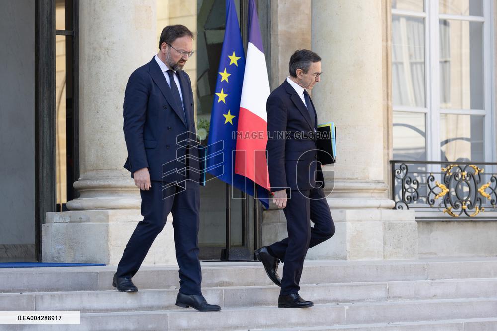 Cabinet meeting at the Elysee Palace - Paris RL