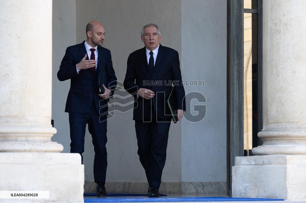 Cabinet meeting at the Elysee Palace - Paris RL