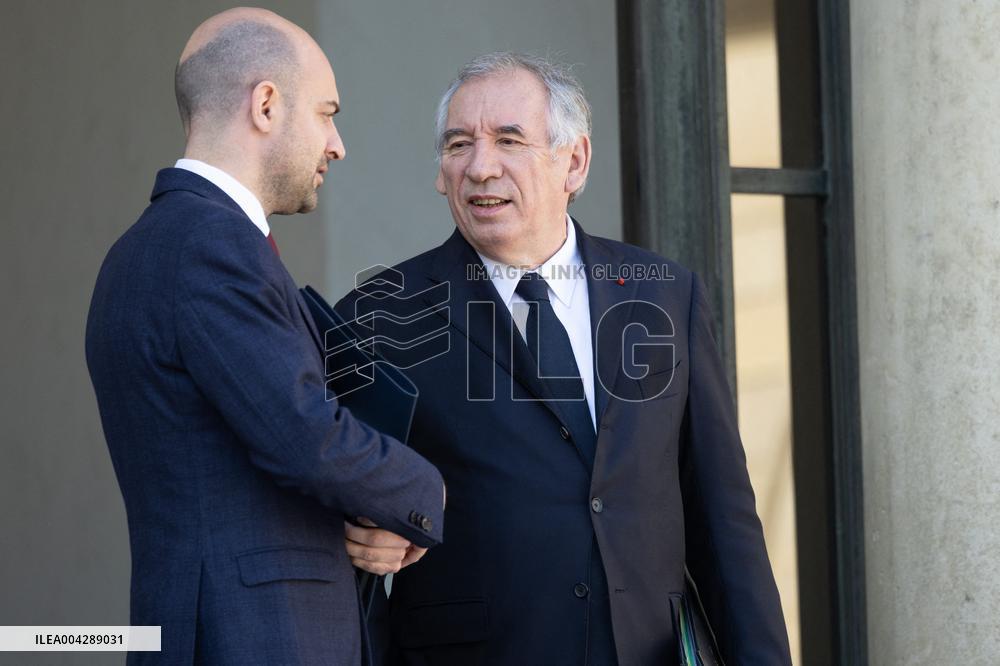 Cabinet meeting at the Elysee Palace - Paris RL