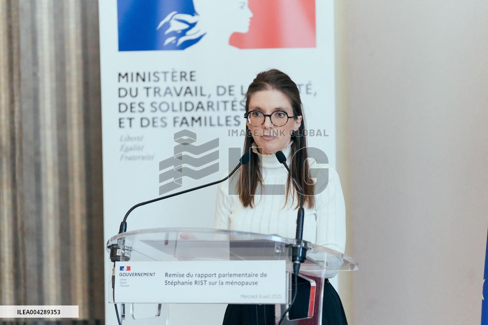 Menopause Report Submitted to Government - Paris AJ