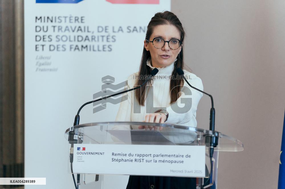 Menopause Report Submitted to Government - Paris AJ