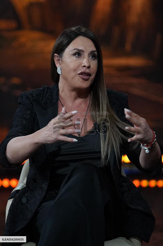 Karla Sofía Gascon Guests on Rai 2 Paradise - Naples