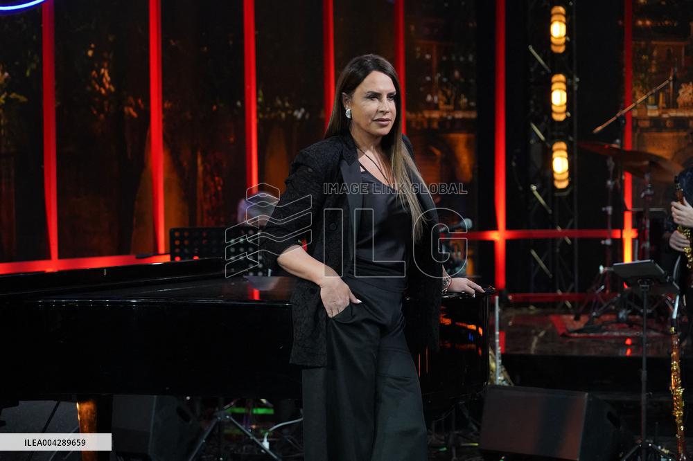 Karla Sofía Gascon Guests on Rai 2 Paradise - Naples