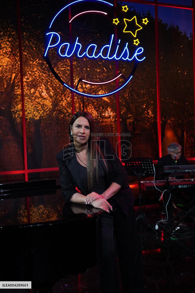 Karla Sofía Gascon Guests on Rai 2 Paradise - Naples