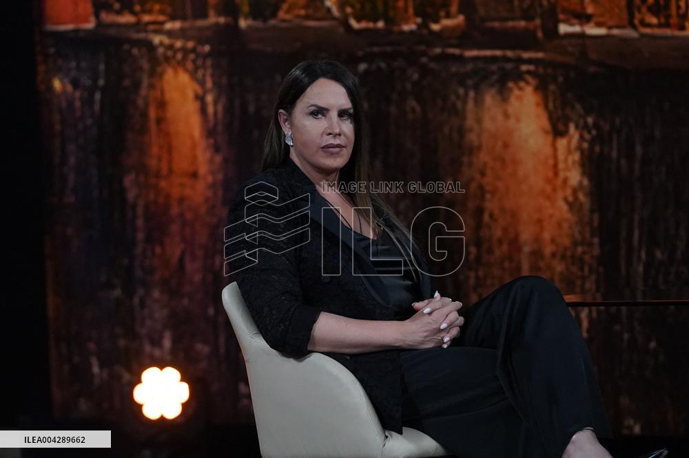 Karla Sofía Gascon Guests on Rai 2 Paradise - Naples