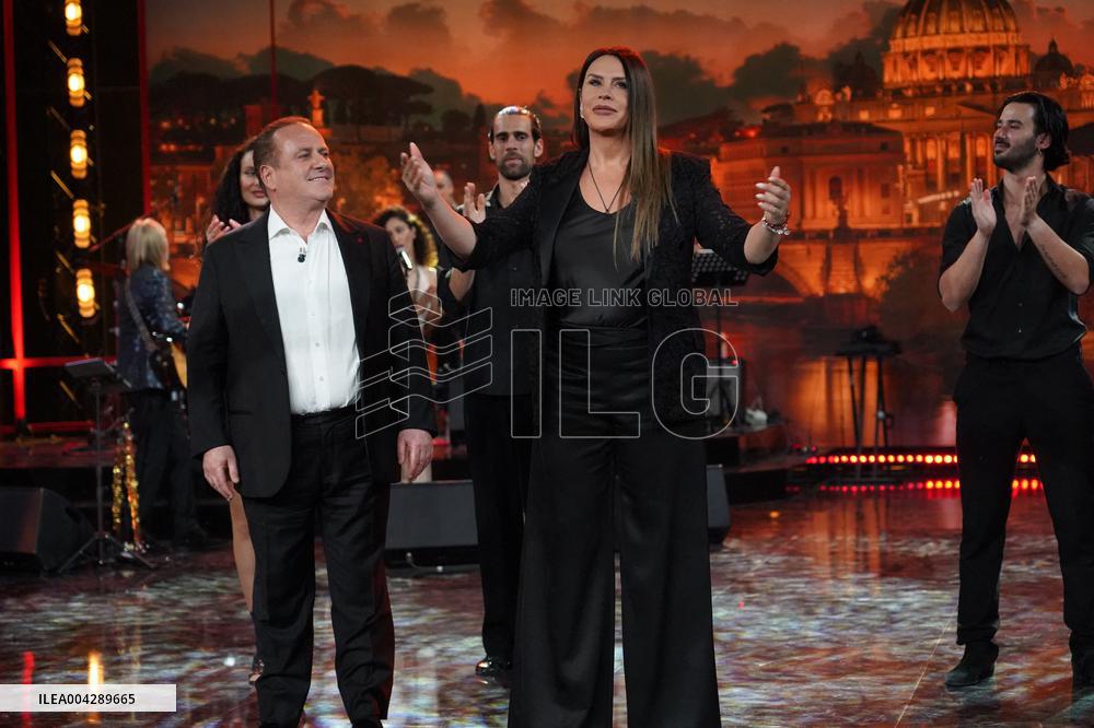 Karla Sofía Gascon Guests on Rai 2 Paradise - Naples