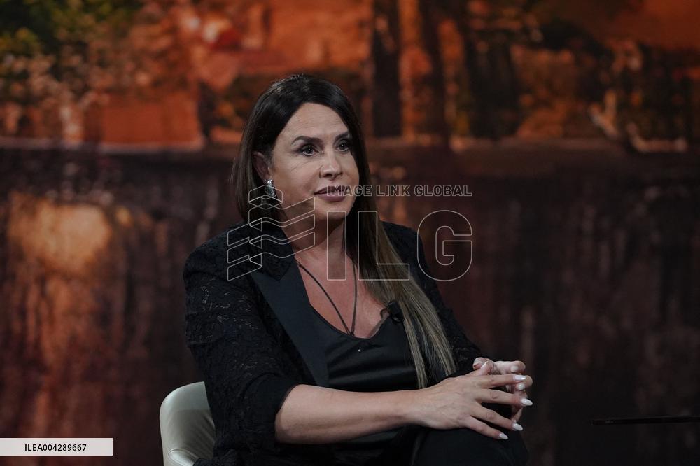 Karla Sofía Gascon Guests on Rai 2 Paradise - Naples