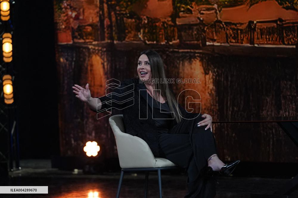 Karla Sofía Gascon Guests on Rai 2 Paradise - Naples