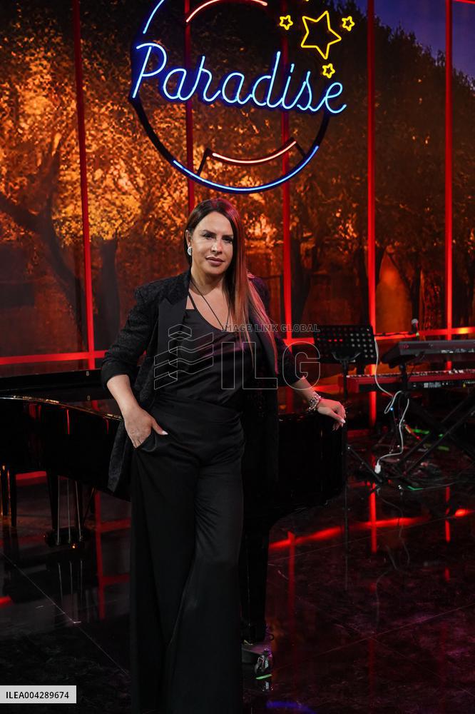 Karla Sofía Gascon Guests on Rai 2 Paradise - Naples