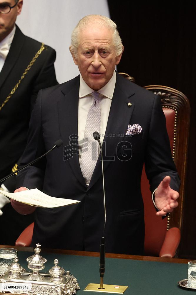 King Carlo III speack in Montecitorio