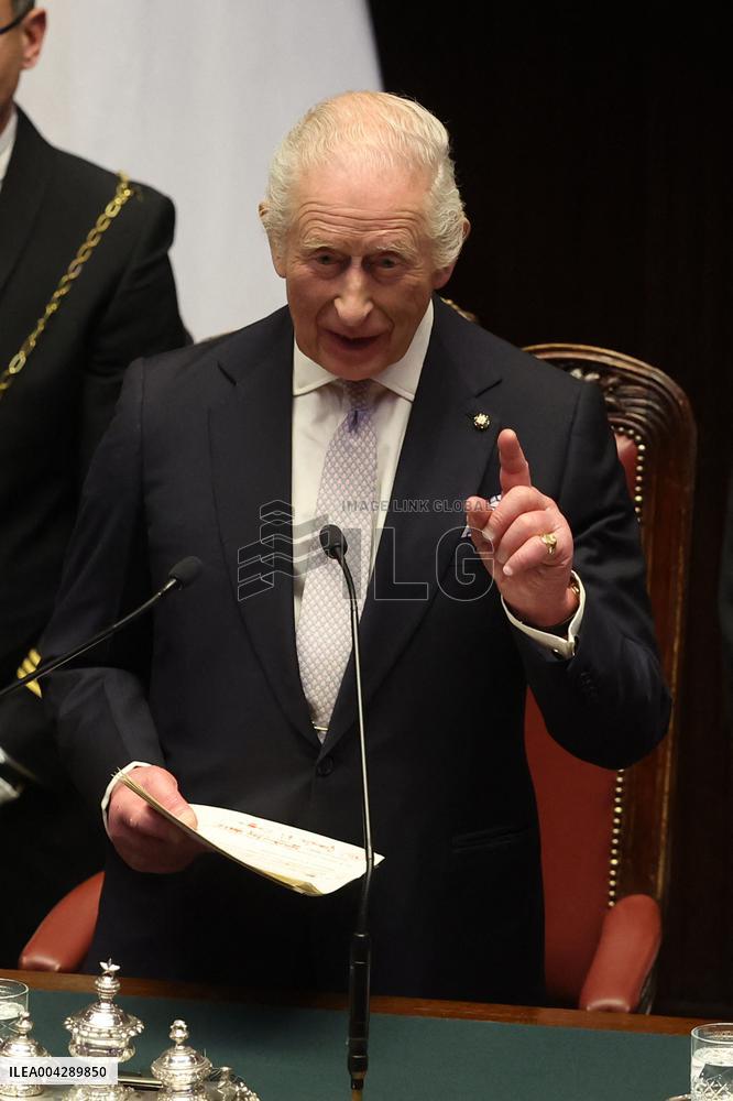 King Carlo III speack in Montecitorio