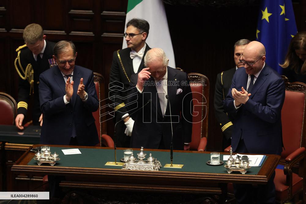 King Carlo III speack in Montecitorio
