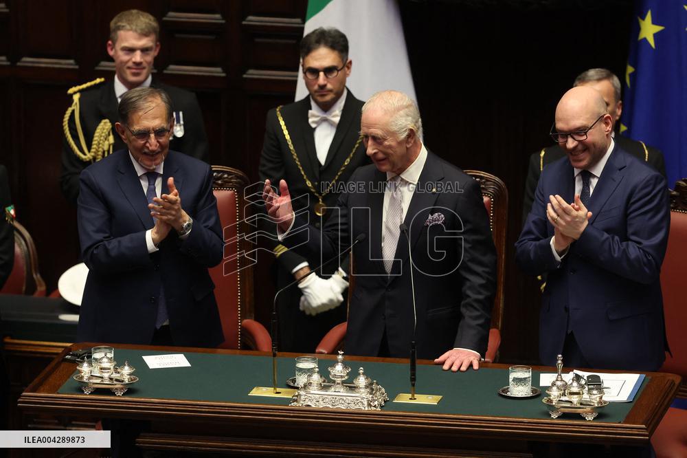 King Carlo III speack in Montecitorio