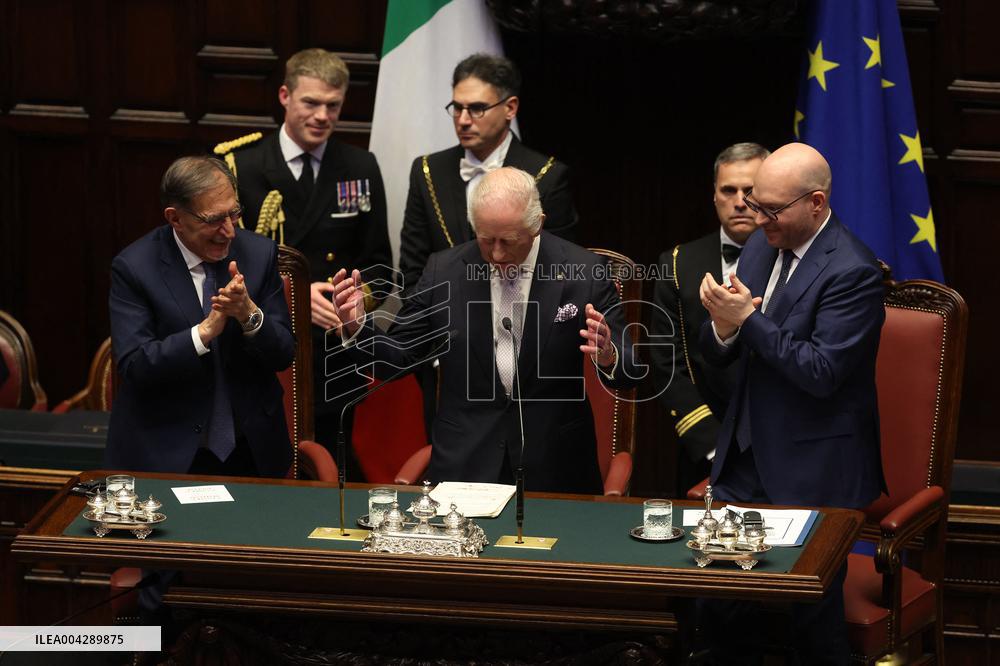 King Carlo III speack in Montecitorio