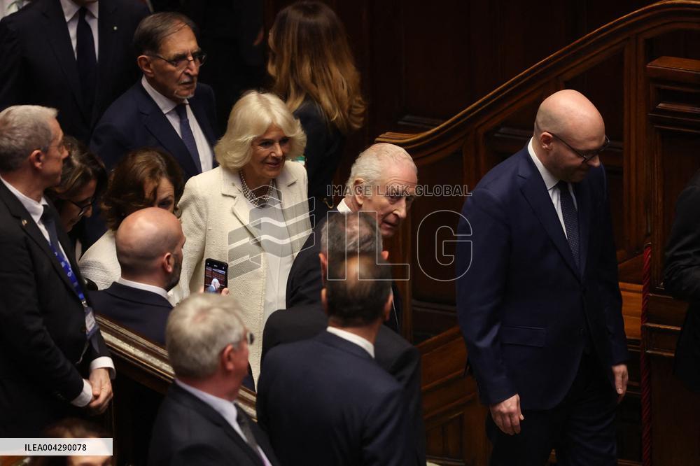 King Carlo III speack in Montecitorio
