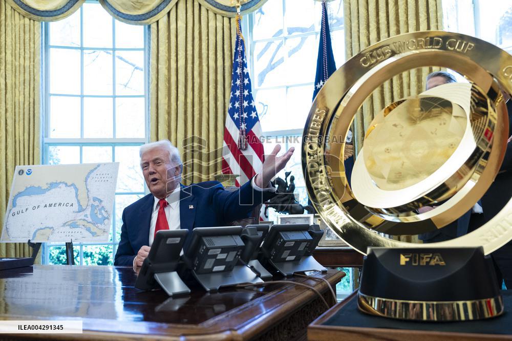 President Donald J Trump signs executive orders proclamations