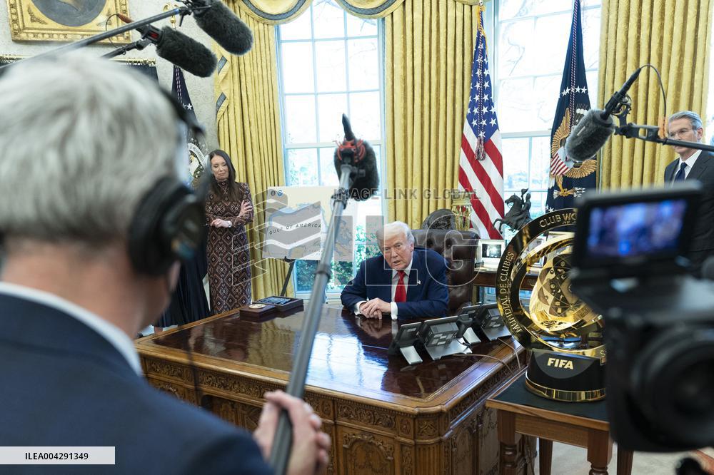 President Donald J Trump signs executive orders proclamations