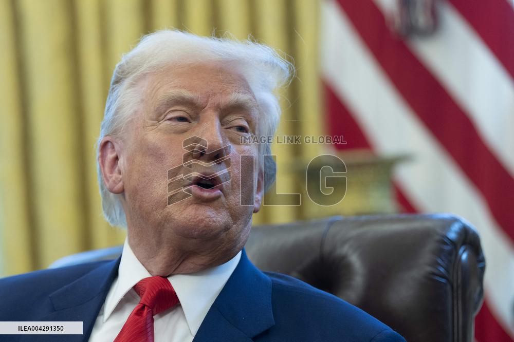 President Donald J Trump signs executive orders proclamations