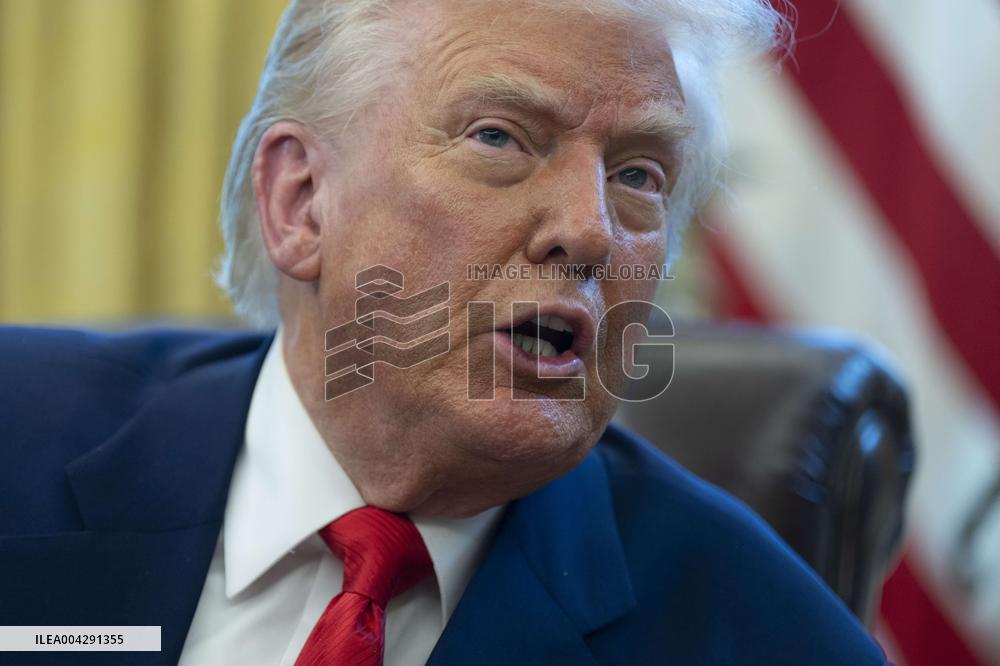 President Donald J Trump signs executive orders proclamations