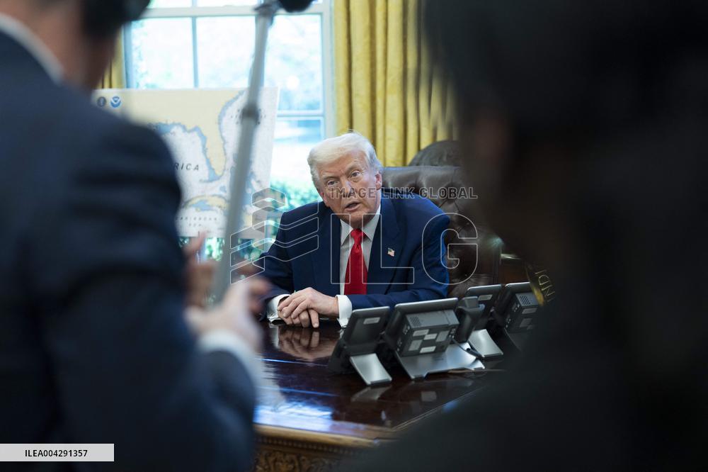 President Donald J Trump signs executive orders proclamations