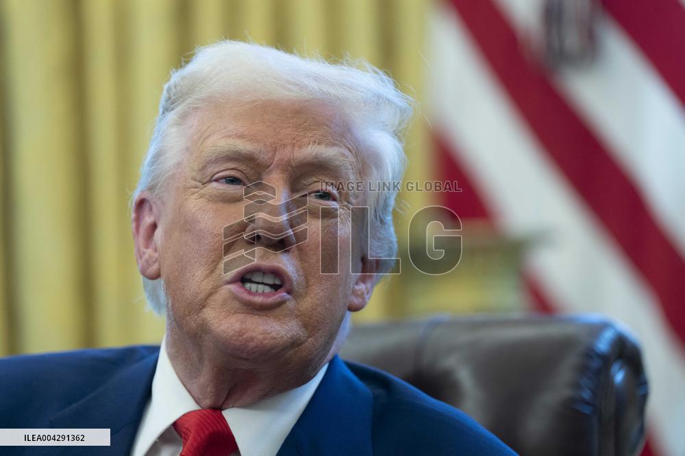 President Donald J Trump signs executive orders proclamations