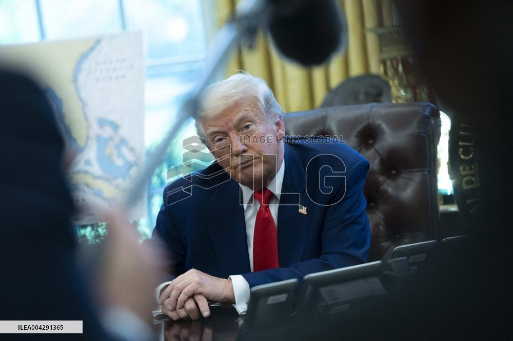 President Donald J Trump signs executive orders proclamations