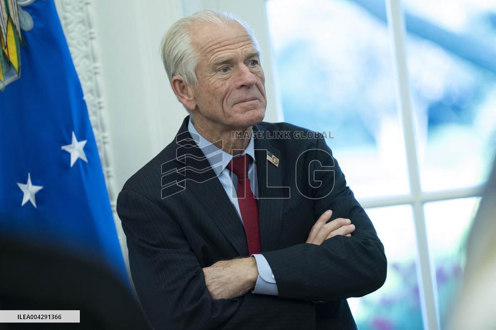 President Donald J Trump signs executive orders proclamations